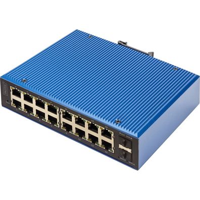 Digitus Switch 16 + 2-Port L2 managed, Gigabit Ethernet PoE