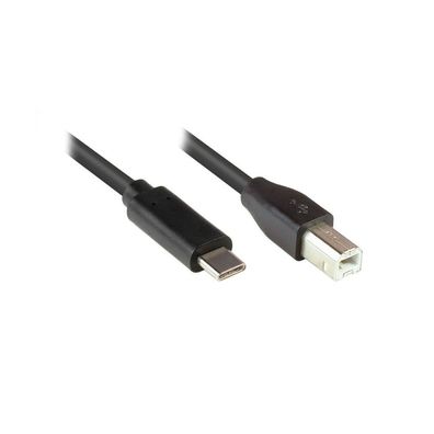 Good Connections USB2.0 Kabel C-B schw. 0,5m