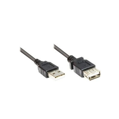 Good Connections USB2.0 Verlängerung A-St.-A-Bu. schw. 5m