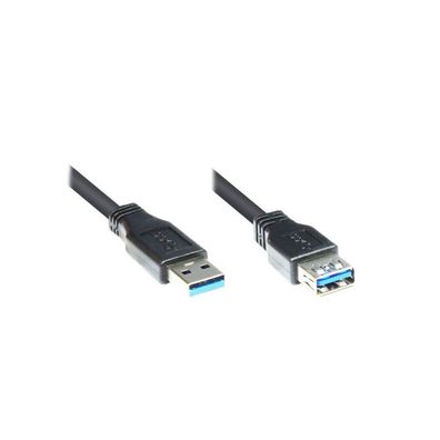 Good Connections USB3.0 Kabel A-St.-A-Bu. schwarz 1m