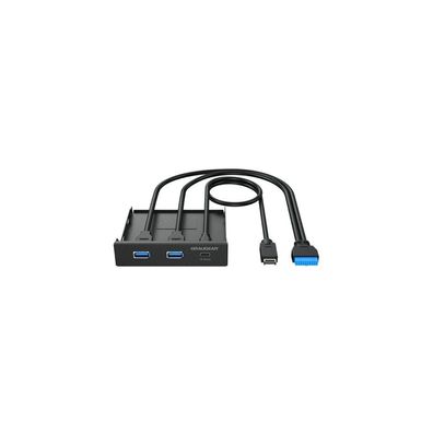 Graugear USB-HUB Multi Front Panel, USB 3.2 Gen2 Type-C retail