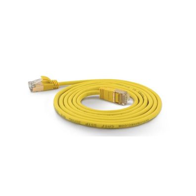Wantec Patchkabel SSTP CAT7 Ste. CAT6a d=4mm 1,50m gelb