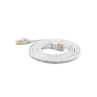 Wantec Patchkabel SSTP CAT7 Ste. CAT6a d=4mm 0,25m weiß