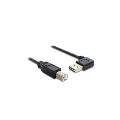 Delock DELOCK Easy-USB-Kabel 2.0 A(gewinkelt re/li) -> B 0.5m schw