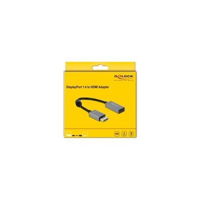 Delock DELOCK Adapter DisplayPort 1.4 > HDMI 4K 60Hz (HDR) aktiv