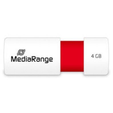MediaRange MediaRange USB-Stick 4GB USB 2.0 Slider red
