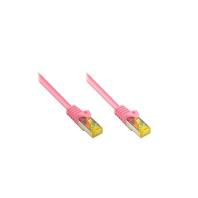 Good Connections, Patchkabel m. Cat.7 Rohk. magenta 2m