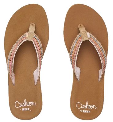 REEF Women Flip Flop Baja Elana brown/pink - Größe: 9 (40)