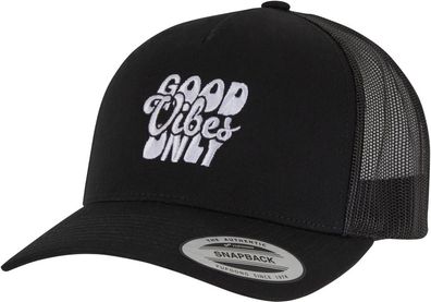 Mister Tee Good Vibes Only 5-Panel Retro Trucker Cap MT3538