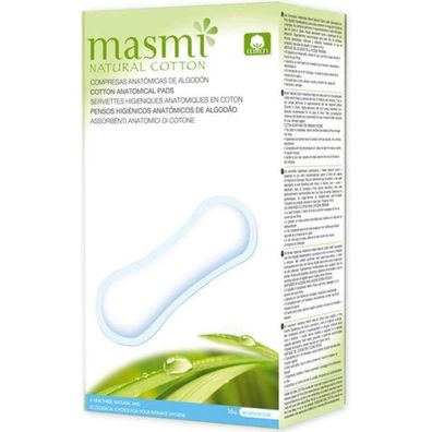Masmi Coton Anatomische Pads Bio-Baumwolle Pads Anatomische 16pcs