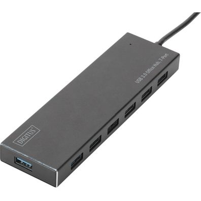 Digitus USB-Hub 7-Port 3.0->7xA3.0 m. Netzteil schwarz