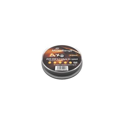 MediaRange DVD-RW 4,7GB 10pcs Spindel 4x