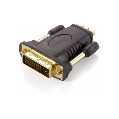 Equip HDMI Adapter A-DVI(24 + 1) Bu/St 1920 x 1200 sw Polybeutel