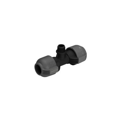 Sprinklersystem T-Stück 25mm > 1/2" (schwarz/grau)