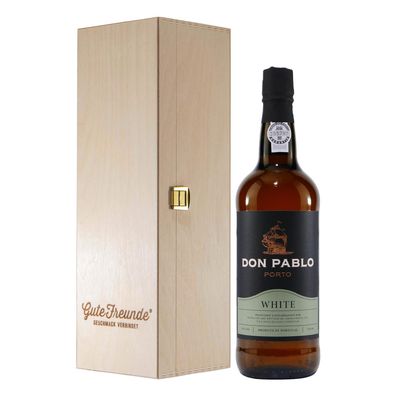 Don Pablo Portwein -WHITE- mit Geschenk-Holzkiste