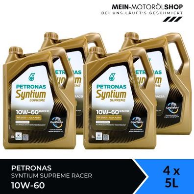 Petronas Syntium Racer 10W-60 4x5 Liter