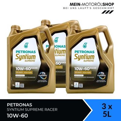 Petronas Syntium Racer 10W-60 3x5 Liter