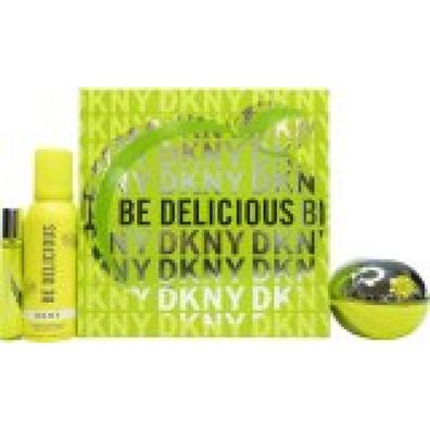 DKNY Be Delicious Gift Set 100ml EDP + 150ml Shower Mousse + 15ml EDP