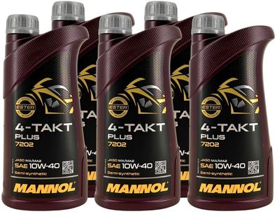 Mannol 4-Takt Plus 10W-40 5x1 Liter