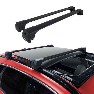 Dachträger Gepäckträger für Seat Ibiza Kombi 2009-2017 ABE Aluminium Schwarz
