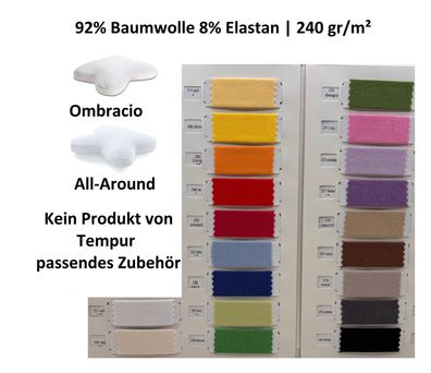 Kissenbezug für Tempur All-Around Ombracio Schmetterlingskissen BaumwolleElastan