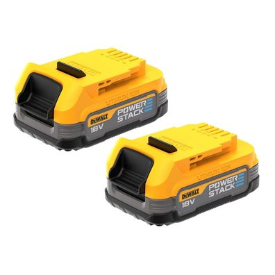 DEWALT Powerstack Akku, 18V / 1,7Ah, 2er-Set DCBP034E2-XJ