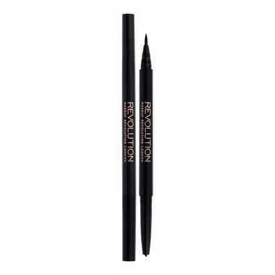 Revolution Make Up Dual Eyeliner Felt y Kohl Black 1ml