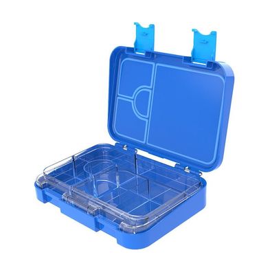 Kinder-Lunchbox mit Schnappverschlüssen, 6 Fächer - Snackbox / Brotdose