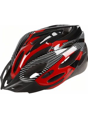 Trespass Fahrradhelm Crankster - Adults Cycle Safety Helmet Red X