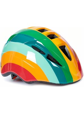 Trespass Kinder Fahrradhelm Dunt - Kids Cycle Helmet Rainbow Stripe