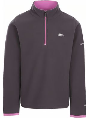 Trespass Kinder Fleecejacke/Fleecepullover Sybil-Girls Microfleece At100 Dark Grey