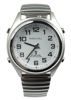 Marschall Funk ? Talking WATCH > Armbanduhr Ø 40mm | Edelstahlband