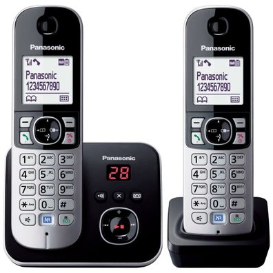Panasonic KX-TG6822FRB Duo Telephones Sans fil Noir FR
