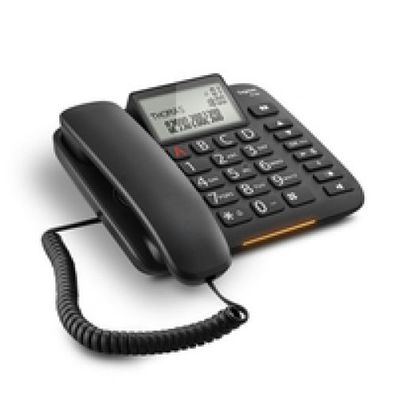 Gigaset DL380 Analoges Telefon Anrufer-Identifikation Black (IT Version)