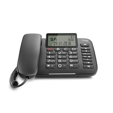 Gigaset DL380 Analoges Telefon Anrufer-Identifikation Black (IT Version) B-WARE