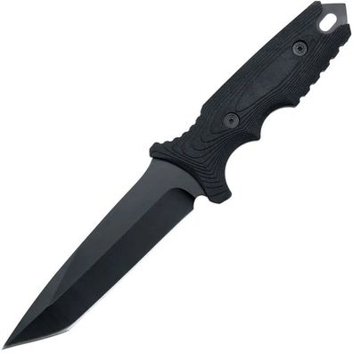 Anglo Arms Black Phantom, feststehendes Messer, Kunststoffscheide