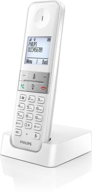 Philips D4701W/34 Telefon DECT-Telefon Anrufer-Identifikation Weiß