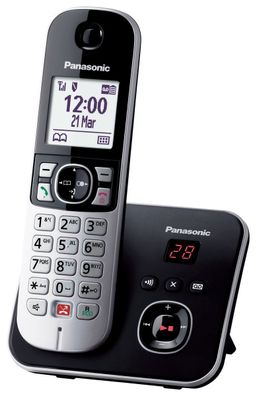 Panasonic KX-TG6861 DECT-Telefon Anrufer-Identifikation Schwarz, Grau