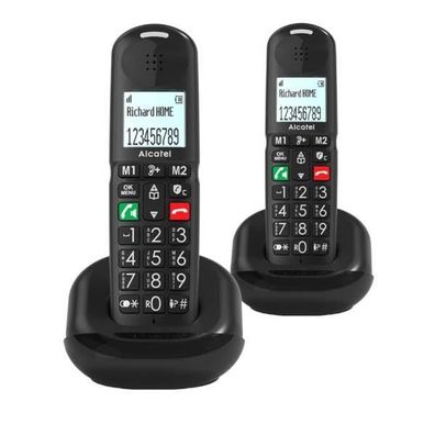 Alcatel XL685 Duo EWE Analoges Telefon Anrufer-Identifikation Schwarz