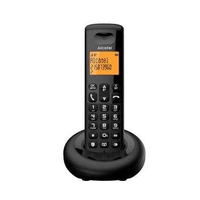 Alcatel E160 DECT-Telefon Anrufer-Identifikation Schwarz