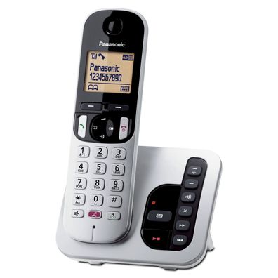 Panasonic KX-TGC260JTS Telefon DECT-Telefon Anrufer-Identifikation Schwarz, Silber