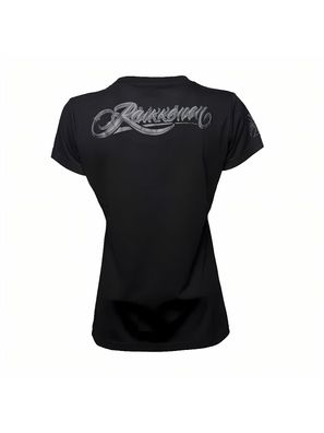 WCC West Coast Choppers Female Shirt Kimi Raikkönen Script Logo Black