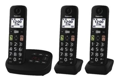 Panasonic KX-TGU133EXB Telefon Analoges/DECT-Telefon Schwarz