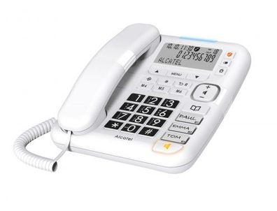 Alcatel TMAX 70 Analoges/DECT-Telefon Anrufer-Identifikation Weiß