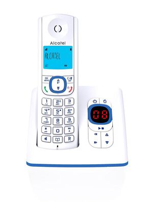 Alcatel F530 DECT-Telefon Anrufer-Identifikation Blau, Weiß