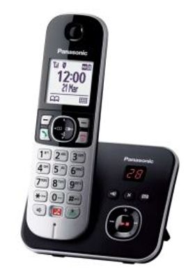 Panasonic KX-TG6861SPB Telefon DECT-Telefon Anrufer-Identifikation Schwarz, Grau