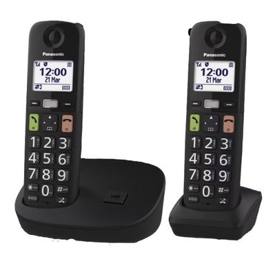 Panasonic KX-TGU112 DECT-Telefon Anrufer-Identifikation Schwarz