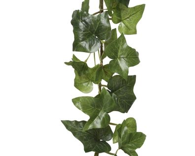 Girlande Efeu Polyester L.13cm W.18cm H.180cm grün