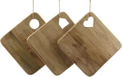 Schneidebrett Mangoholz natur L/B/H 30/30/2 cm 1 Stück
