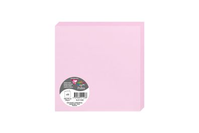 Clairefontaine Doppelkarte 160x160 Bonbonrosa